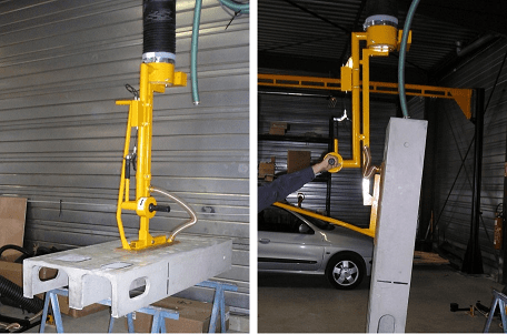 Gripper-with-a-tilting-module-for-concrete-elements